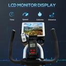 Black Upright Exercise Bike with 8kg Flywheel & LCD Display