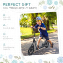 Black Teen Stunt Scooter with 12" EVA Tyres