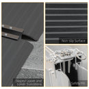 Aluminium Folding Wheelchair Ramp, 152x73cm, 272KG Capacity, Non-Skid Surface