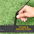 5ft Halloween Inflatable Skull Bike with LED Lights - Outdoor Decoration