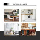 White Round Adjustable Height Bar Table - Swivel Top Metal Frame