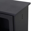 Black Freestanding Bioethanol Fireplace - 0.9L Tank, 3 Hours Burn Time