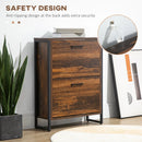 Wood-Effect Shoe Storage Cabinet - 12 Pairs, Two-Door (Color)