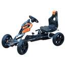 Orange/Black Kids Pedal Go Kart with Braking System