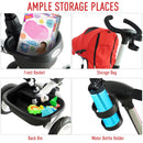 Red 4-in-1 Kids Tricycle Stroller with Canopy