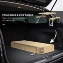 Portable Aluminium Folding Picnic Table Set with Umbrella Hole - Blue