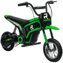 Green Electric Motorbike with Music & Horn, 12" Tyres, 16km/h Speed