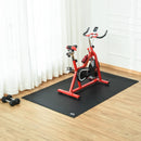 Non-Slip Black Exercise Equipment Mat 220 x 120cm
