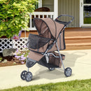 Pet Travel Stroller for Small Dogs - Coffee