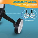 Black Kids Balance Bike with Removable Stabilizers - Ages 2-5