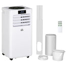 Portable 10000 BTU Air Conditioner - White, 3-in-1 Unit with Remote Control