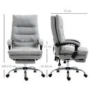Grey Ergonomic Office Chair with Massage and Heating