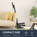 Grey Adjustable Aerobic Stepper with LCD Screen & Resistance