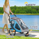 Blue Dog Bike Trailer with Safety Features
