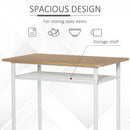 3-Piece Dining Set with Table and Chairs - Black