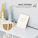 Grey 6-Cube Storage Cabinet with Doors for Dining & Living Room