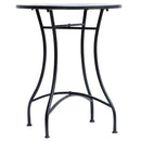 Blue & White Mosaic Garden Bistro Table - 60cm Ceramic Top