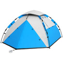 Blue Two-Person Camping Tent with Accessories