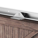 Black Sliding Barn Door Hardware Kit for Single Wooden Door 6FT