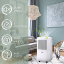 10L/Day Portable Dehumidifier - Quiet Electric Moisture Control (White)
