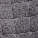 Dark Grey Wingback Nursery Rocking Chair