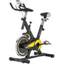 Indoor Exercise Bike Trainer - Adjustable Resistance, LCD Display, Black