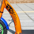 Orange Kids Kick Scooter with Adjustable Height and Dual Brakes