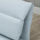 Blue Adjustable Floor Chair with Back Support - Folding Lazy Sofa Bed