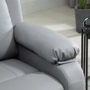 Grey Electric Power Lift Recliner Chair with Vibration Massage and Remote Control