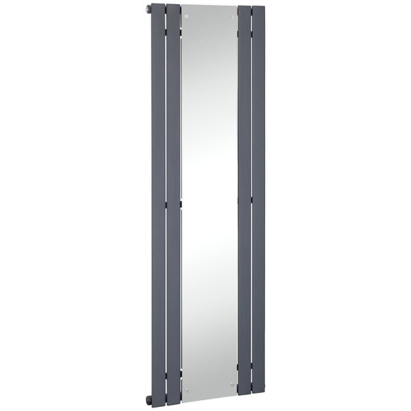 Grey 180 x 60cm Mirror Space Heater for Home - Quick Warm-up Radiator