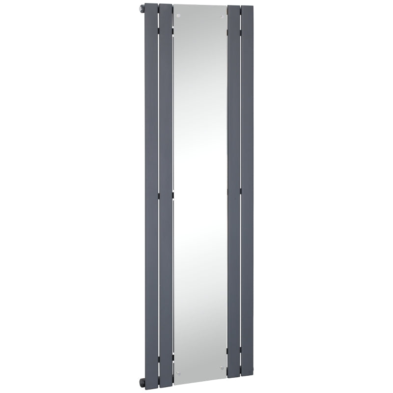 Grey 180 x 60cm Mirror Space Heater for Home - Quick Warm-up Radiator