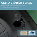 Adjustable Height Portable Basketball Hoop Stand with Sturdy Rim and Large Wheels - Black