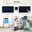 Portable 12L Tank Air Cooler with Ice Cooling and Humidifier - White