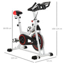 Black Upright Exercise Bike with 8kg Flywheel & LCD Display