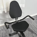 Black Magnetic Resistance Recumbent Exercise Bike with LCD Monitor
