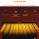 Black Electric Convector Heater - 2 Heat Settings, Adjustable Thermostat