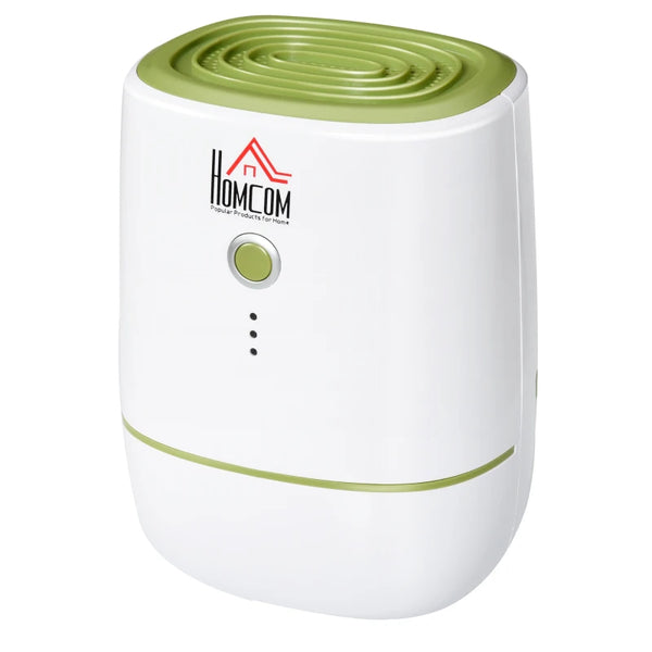 Compact 220ML/Day Dehumidifier - Quiet Operation, Auto Shut Off - White