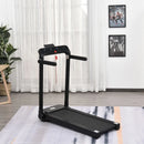 Black Foldable Motorised Treadmill with LCD Monitor - 600W