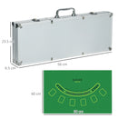 500-Piece Poker Chips Set with Mat, Cards, Dealer & Dices - Red