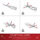 5FT White Artificial Christmas Tree with Metal Stand - Seasonal Home Decor