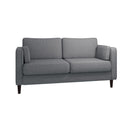 Dark Grey 2 Seater Cushion Back Sofa