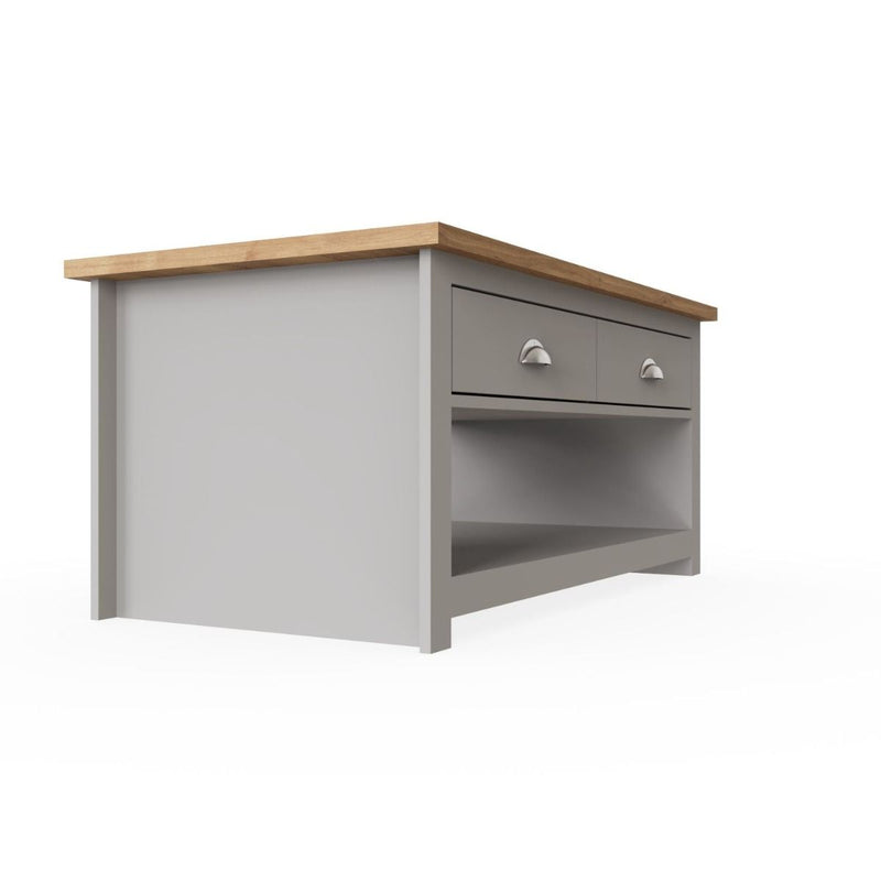 2 Drawer Grey Coffee Table