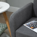 Grey Fabric 2 Seater Sofa