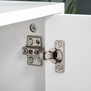 White TV Cabinet With 2 Drawers and Shelves