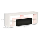 Kingley Gloss White TV Stand With Storage
