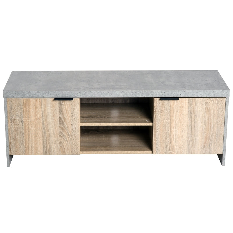 Marble-Effect TV Unit With Storage