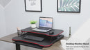 Black and Red Adjustable Standing Desk