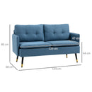Blue Love Seat for Two