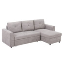 Grey Studio Corner Sofabed With Storage