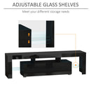 Gloss Black TV Stand With LED Lights